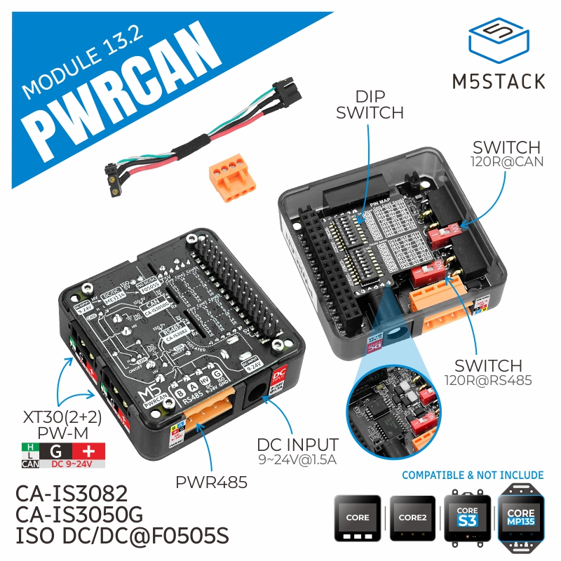 Pi Camera Module - Официальный модуль M5Stack PWRCAN 13.2 с