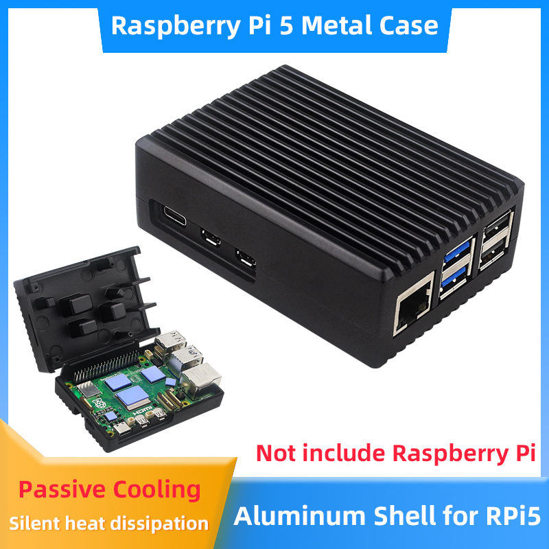 Pi 5 Case - Алюминиевый корпус для Raspberry Pi 5,