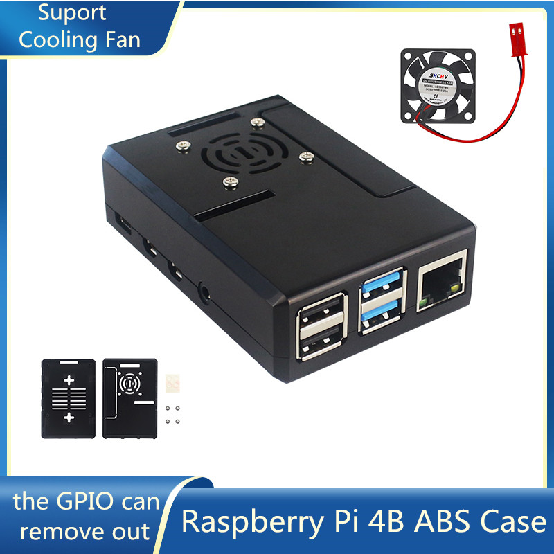 Pi Power Supply - Корпус Raspberry Pi из ABS-пластика, черный,