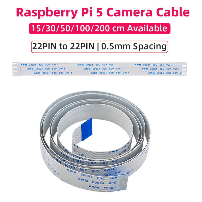 Pi Camera Cable - Кабель камеры Raspberry Pi 5, 22-контактный