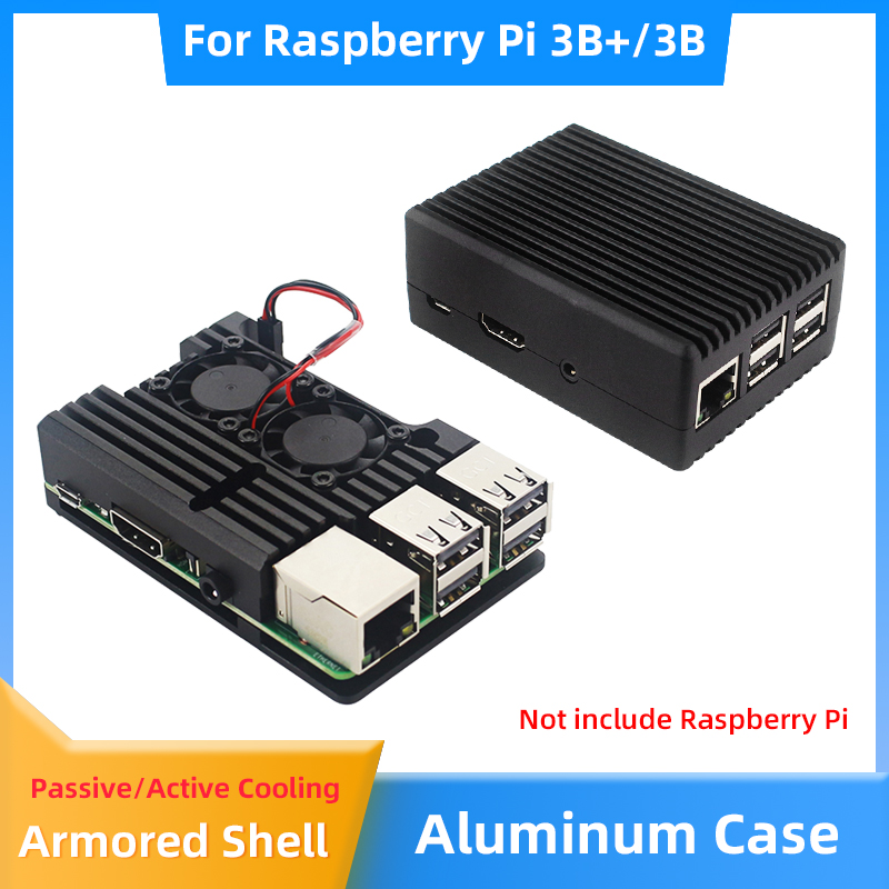 Pi Cooler - Алюминиевый корпус Raspberry Pi 3B+ 3B