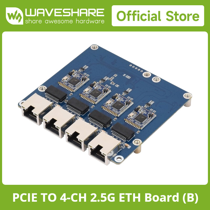 Плата Waveshare PCIe TO 4-Ch G – обзор и цена Raspberry Pi 5