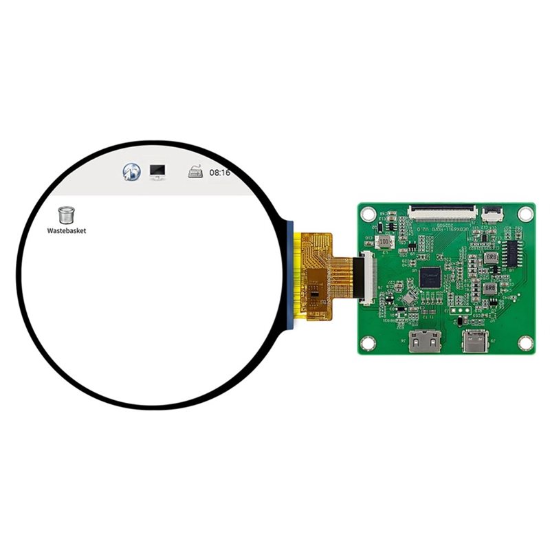 DSI TFT LCD круглый дисплей с  – обзор и цена Raspberry Pi 5